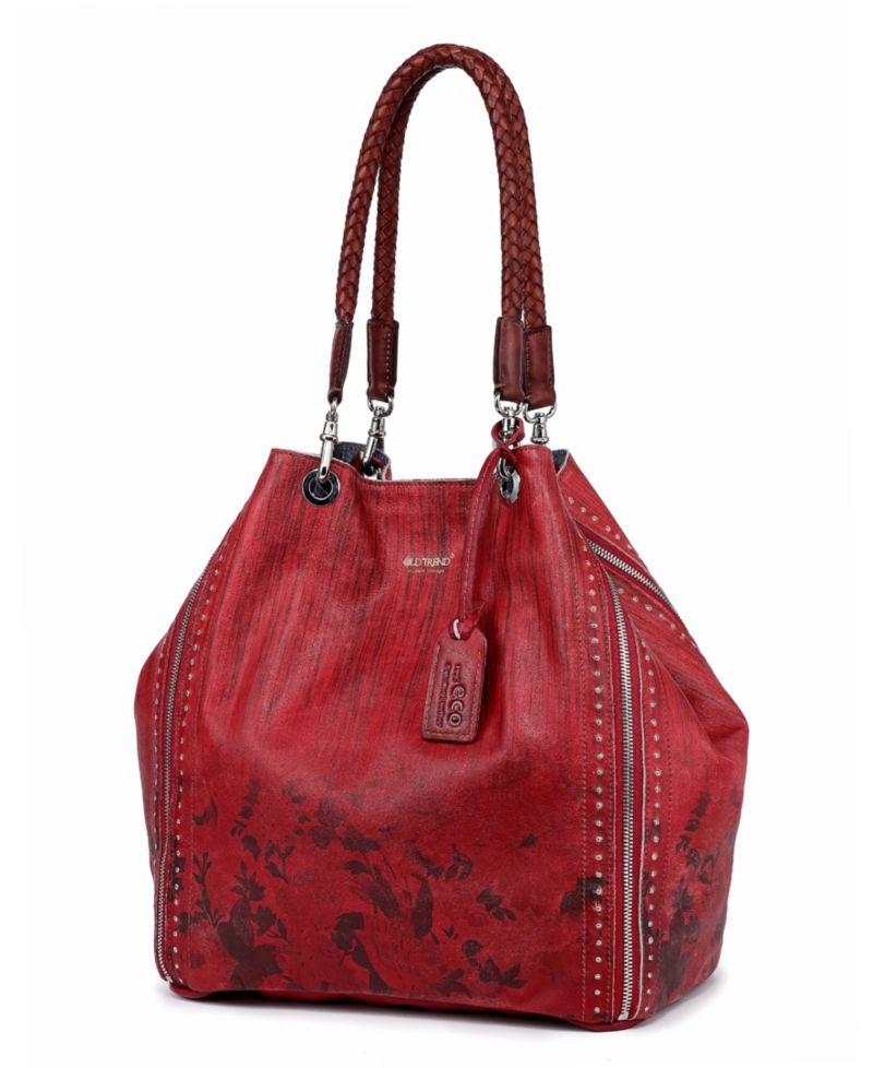 Women's Barracuda Hand Painted Clasp Closure Tote Bag