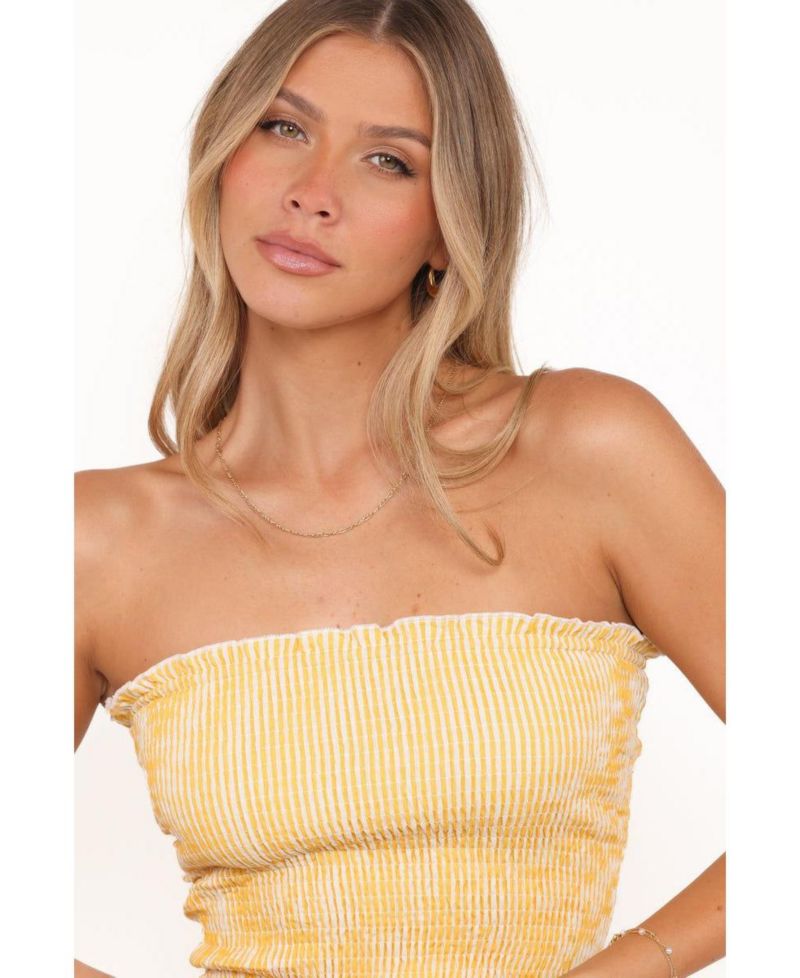 Women's Salome Strapless Shirred Bodice Tube Top