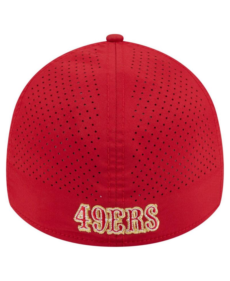 Men's Scarlet San Francisco 49ers Perforated 39THIRTY Flex Hat