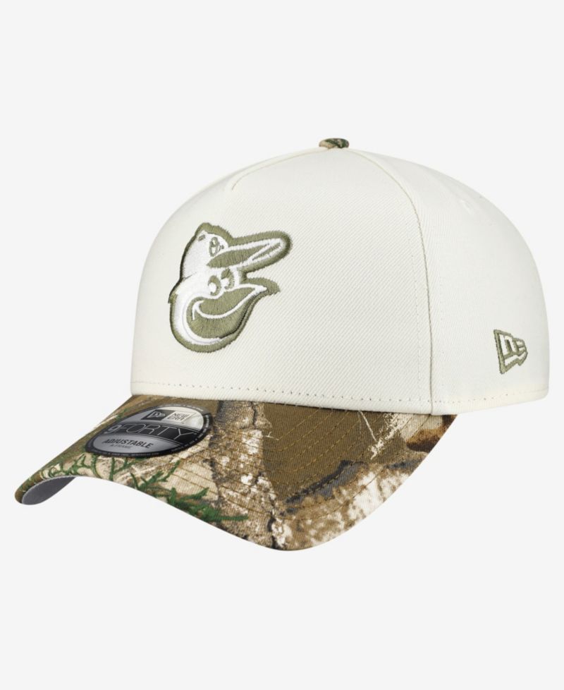 Men's Cream/Realtree Camo Baltimore Orioles 9FORTY A-Frame Adjustable Hat