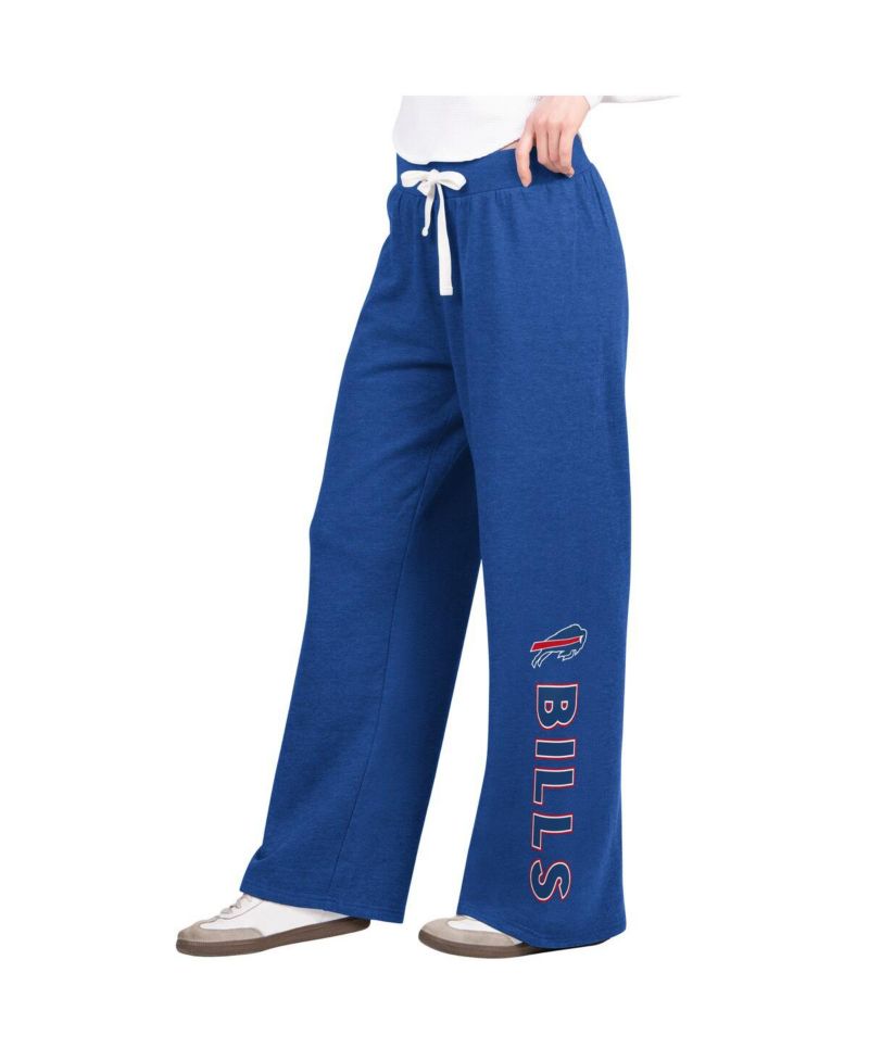 Women's Royal Buffalo Bills Field Wide Leg Sweatpants
