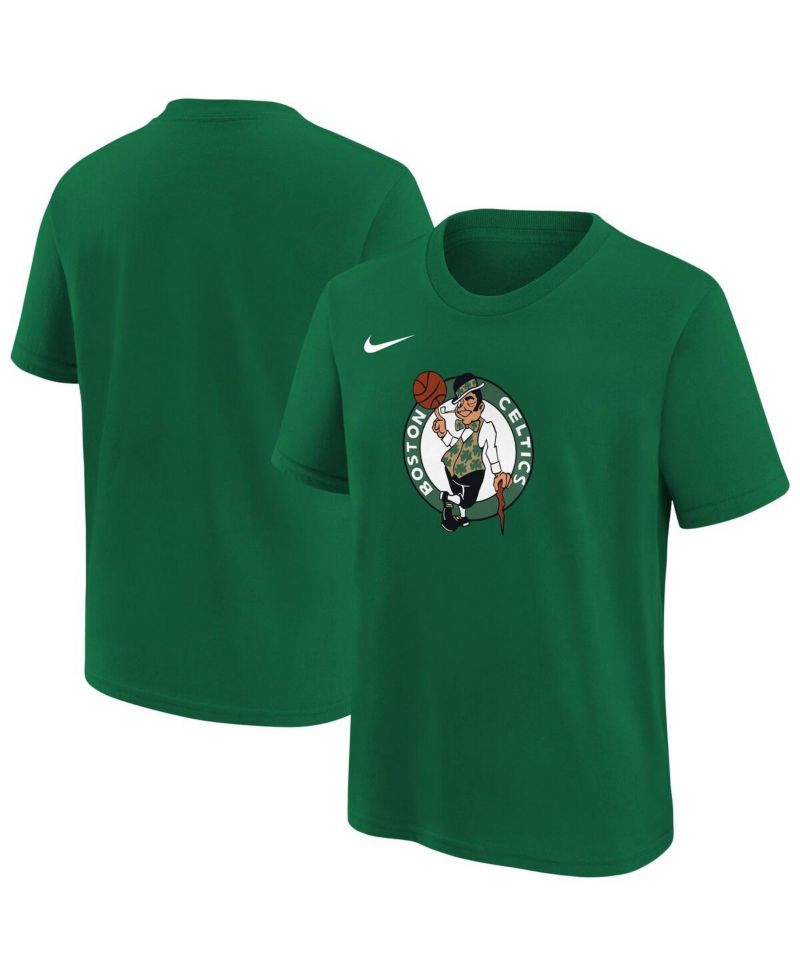 Big Boys and Girls Kelly Green Boston Celtics Team Essential Logo T-Shirt