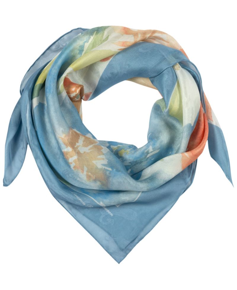 Summer Floral Square Scarf