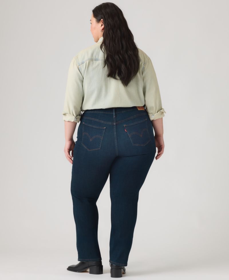 Trendy Plus Size Classic Straight Leg Jeans