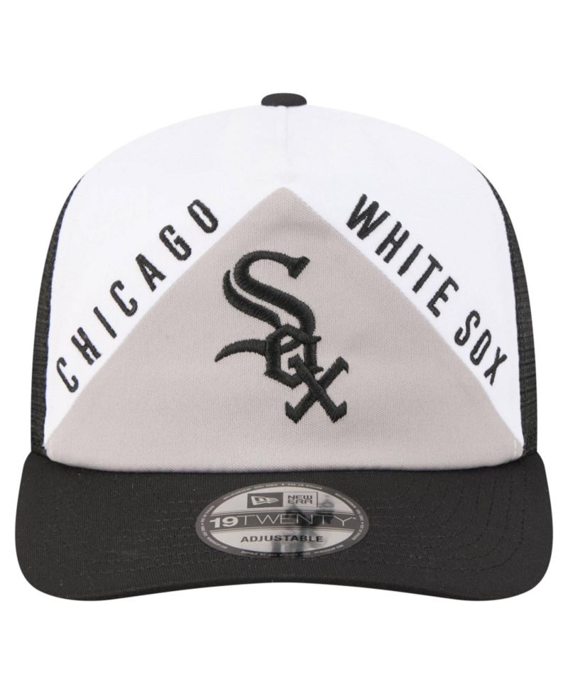 Men's White/Black Chicago White Sox Retro Cut 19TWENTY Adjustable Trucker Hat