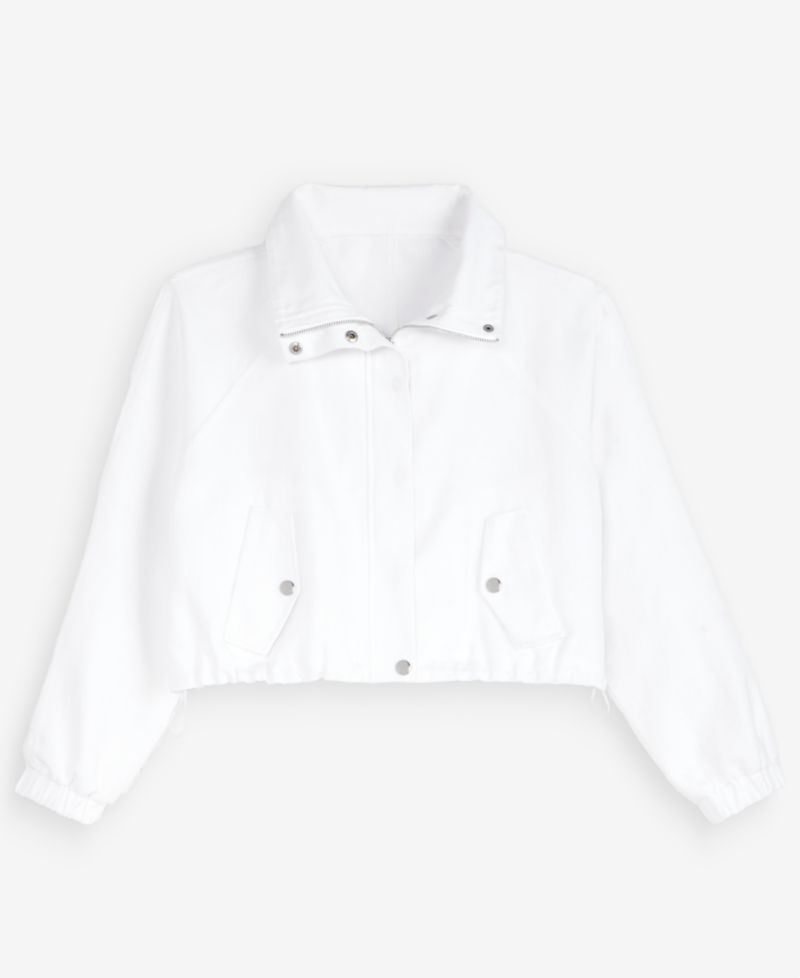 Women's Linen-Blend Utility Jacket