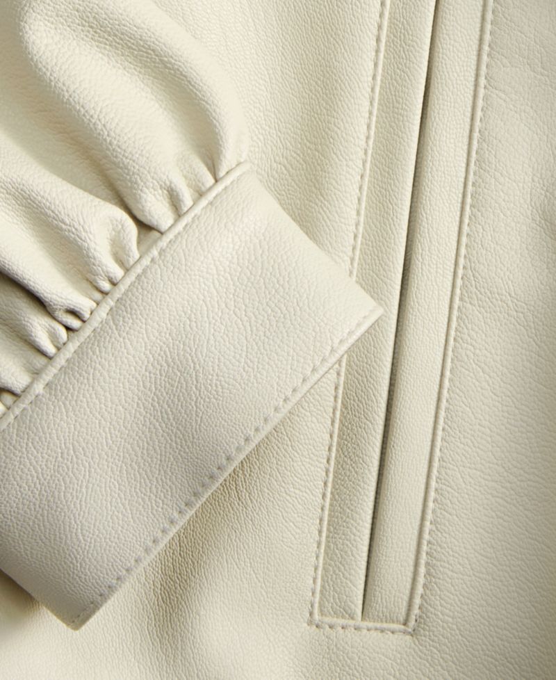 Women's Femme Cropped Faux Leather Jacket
