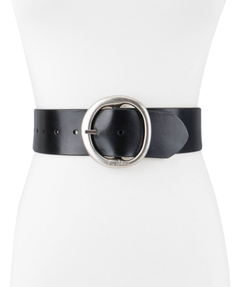 Women's Two-in-One Reversible Center Bar Buckle Belt