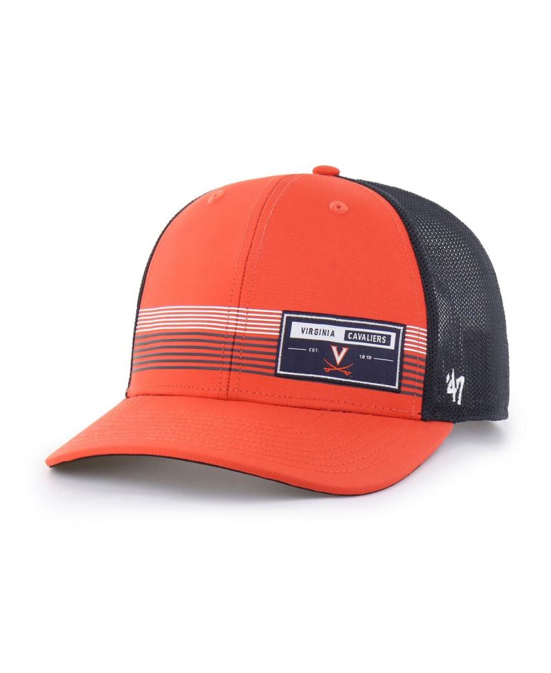 Men's Orange Virginia Cavaliers Rangefinder Brrr Trucker Adjustable Hat