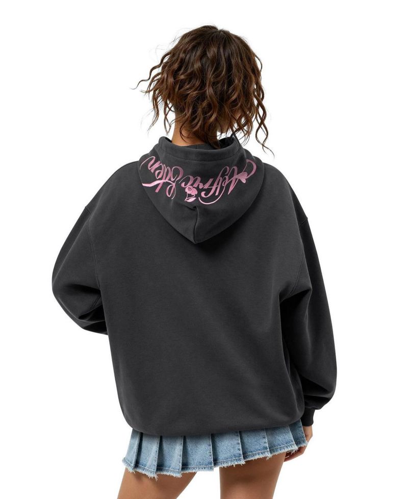Women's Oversized Cherry-Print Pullover Hoodie
