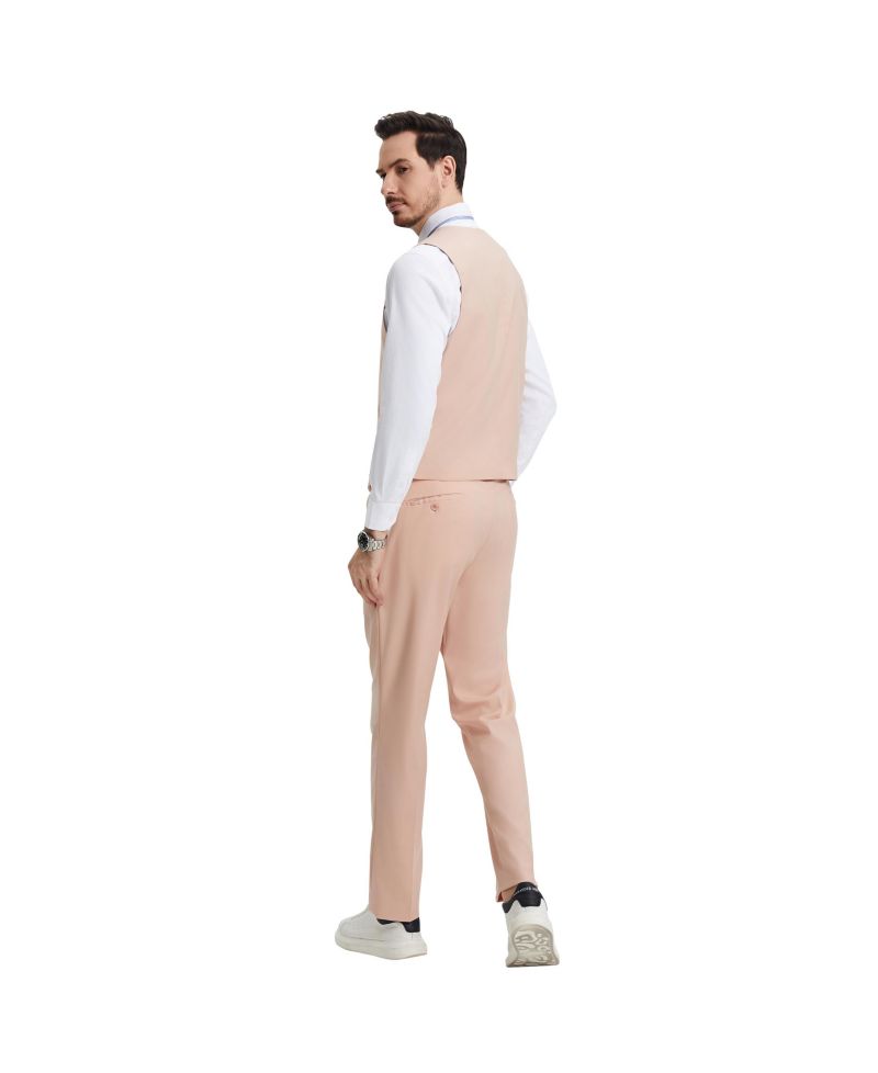 Men's Stacy Adams Hybrid-Fit 3pc Suit Set, Jacket Vest and Pants