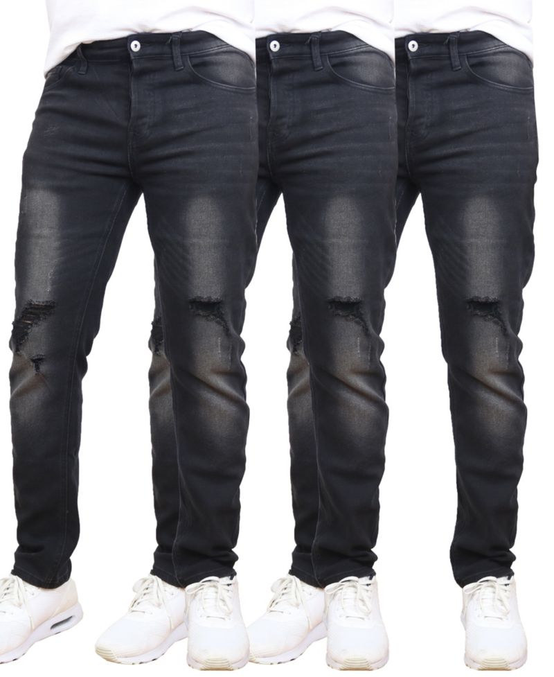 Men's 3-Pack Stretch Ripped Jeans