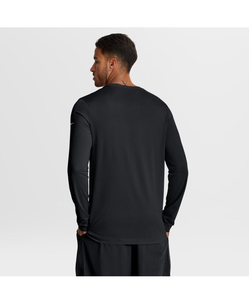 Men's Black Atlanta Falcons Primetime Legend Icon Performance Long Sleeve T-Shirt