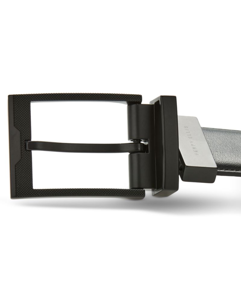 Men's Black Leather Stanely Belt