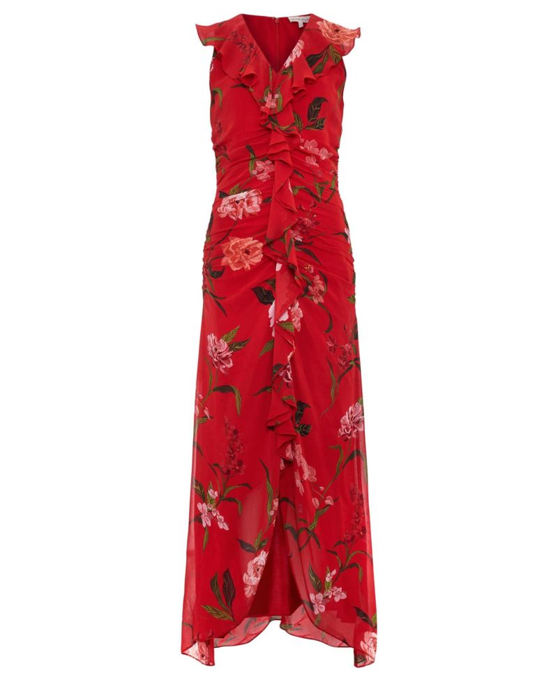 Women's Mae Floral Maxi V-Neck Dress