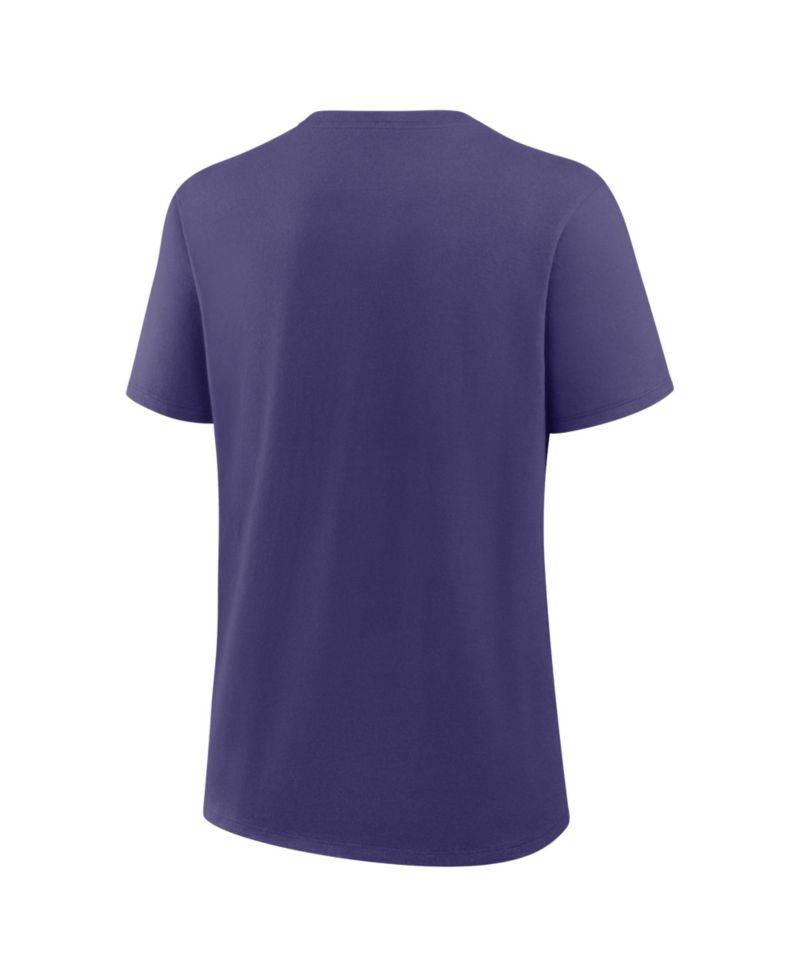Women's Purple Clemson Tigers Primary Logo T-Shirt