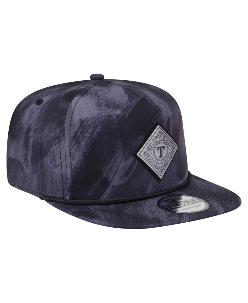 Men's Navy Texas Rangers Printed Golfer Snapback Hat