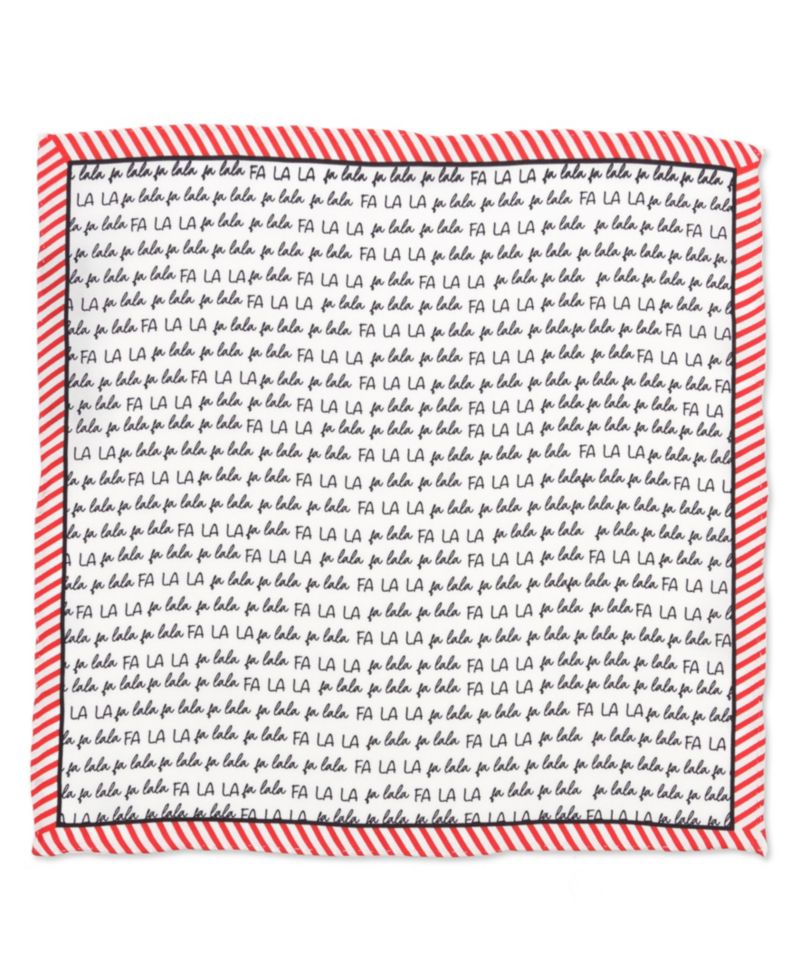 Men's Fa La La Holiday Pocket Square