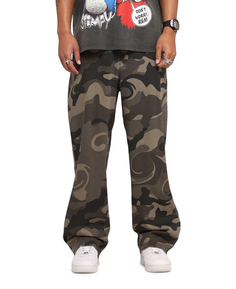 Men's Washed Camo Pants