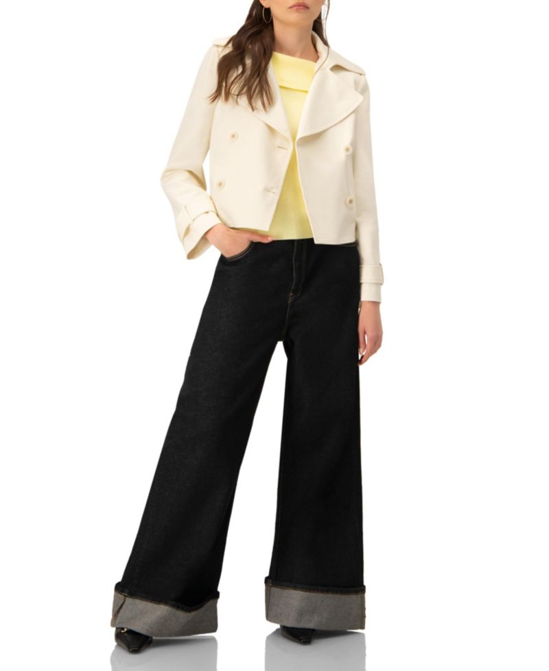 Women's Short Cotton Trench Coat