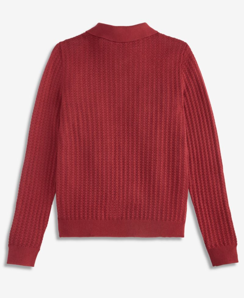 Boys' XS-XL Long-Sleeve Woven Polo Shirt