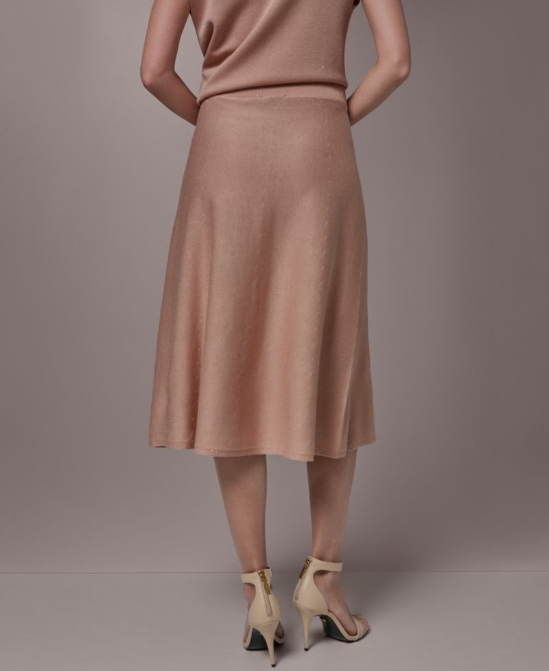 Women's Sequin Detail Midi Skirt