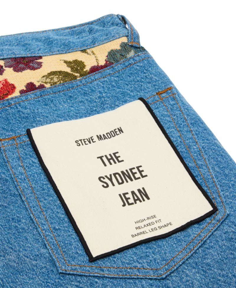 Women's The Sydnee Floral Non-Stretch Wide-Leg Jeans