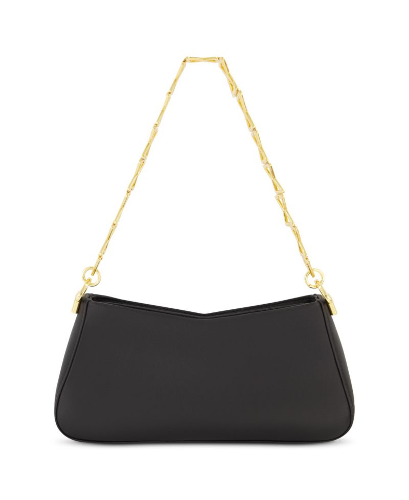 Nappa Leather Gold Strap Shoulder Bag