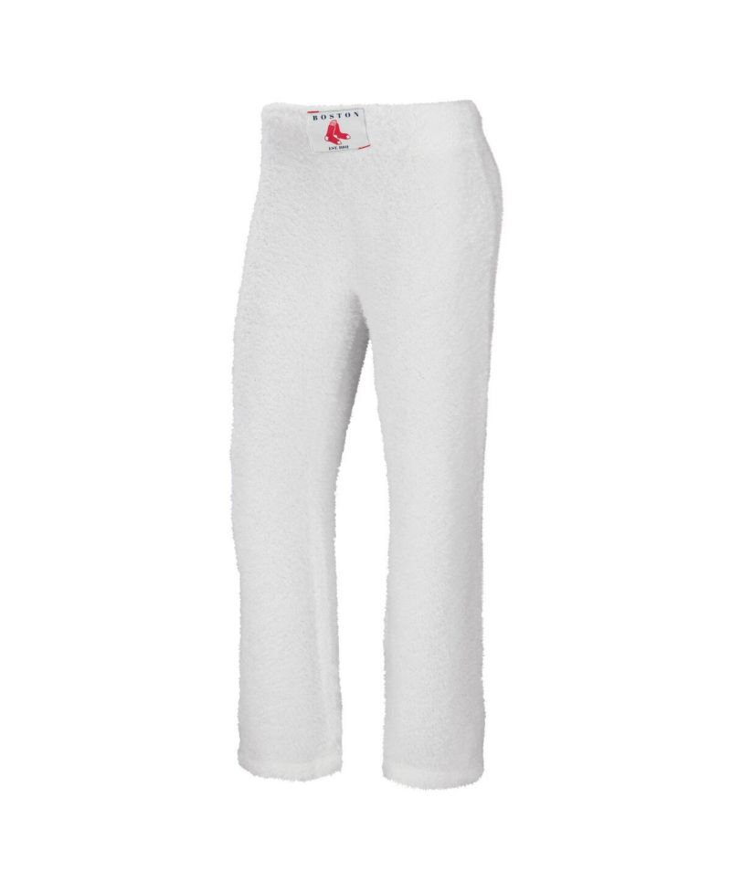 Women's 2-Piece Cream Boston Red Sox Plus Size Cozy Scoop Neck Tank Top and Pants