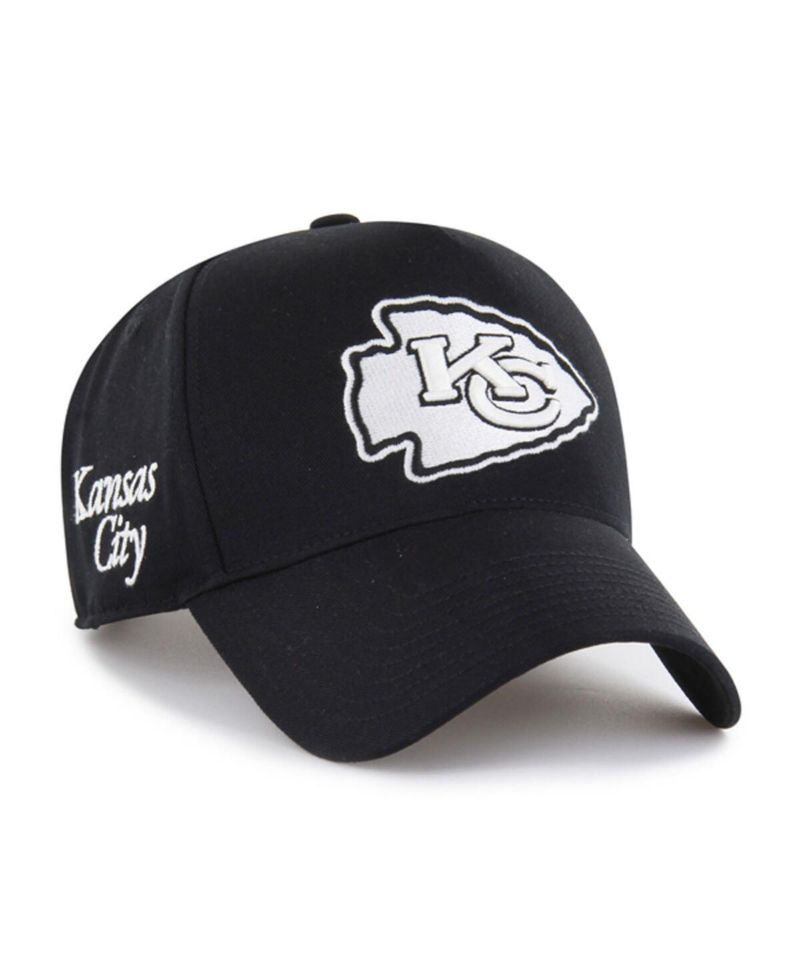 Men's Black Kansas City Chiefs Foundation Offside Adjustable Hat