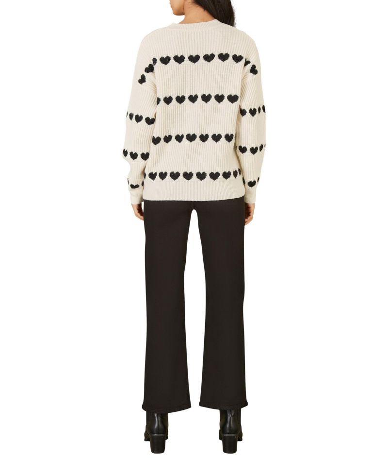 Women's Heart Stripes Jumper