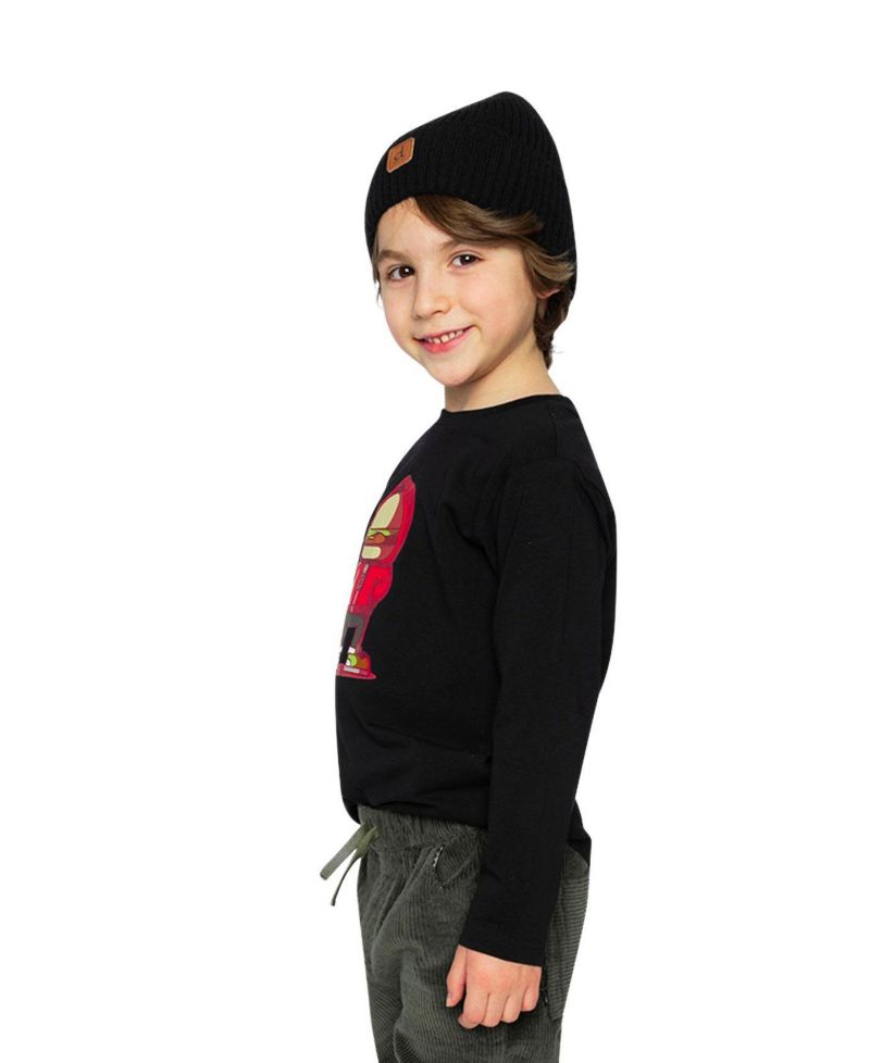 Little and Big Boy Long Sleeve Organic Cotton T-Shirt