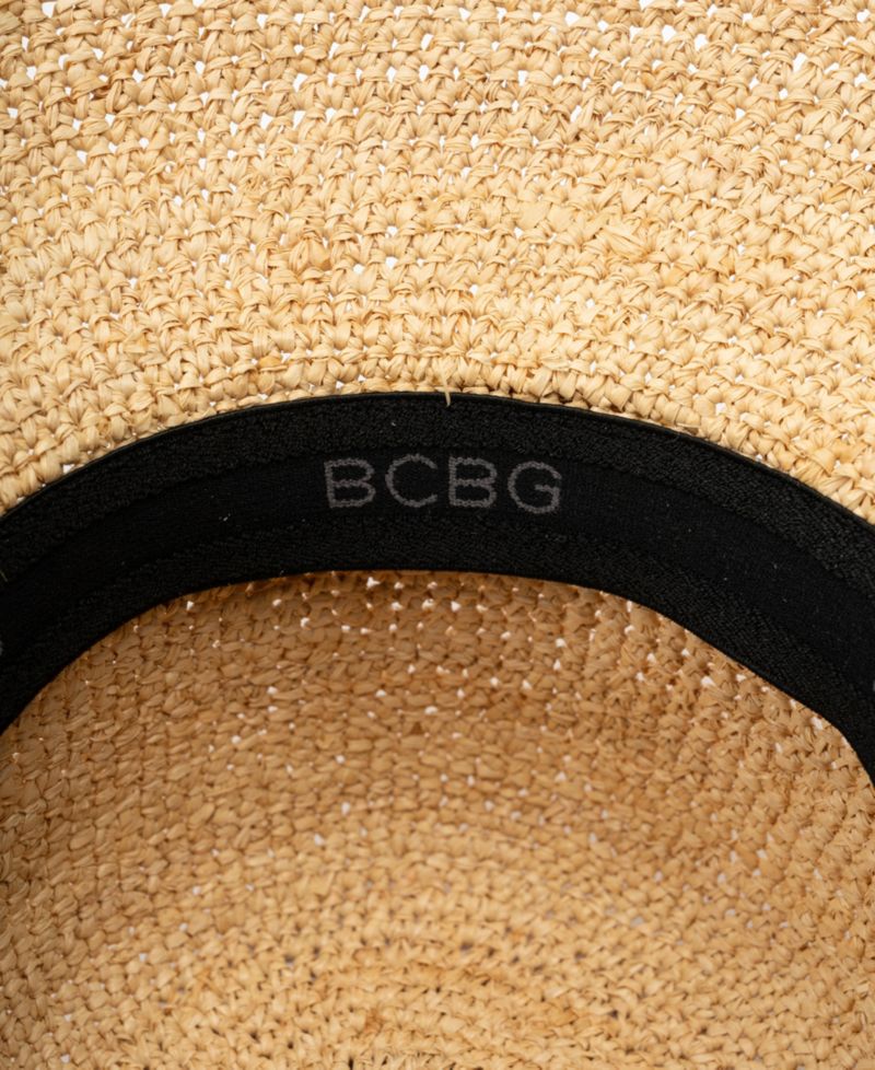 Raffia Face Saver Bead Trim Sun Hat