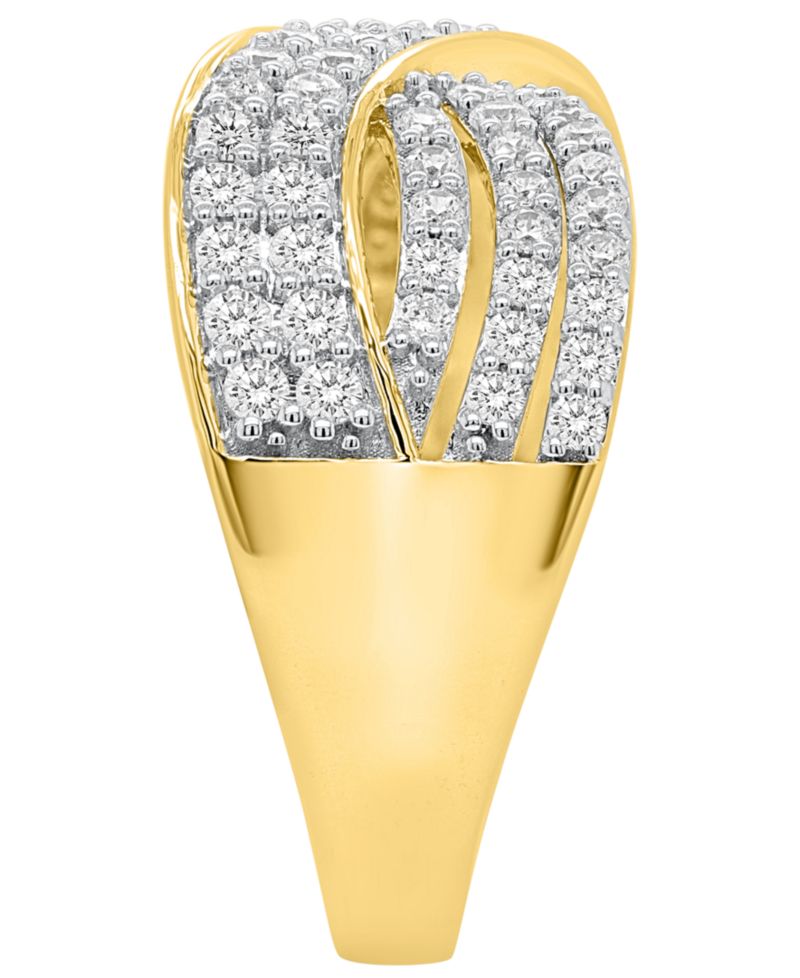 Lab-Grown Diamond Infinity Crossover Ring (1 ct. t.w.) in Sterling Silver