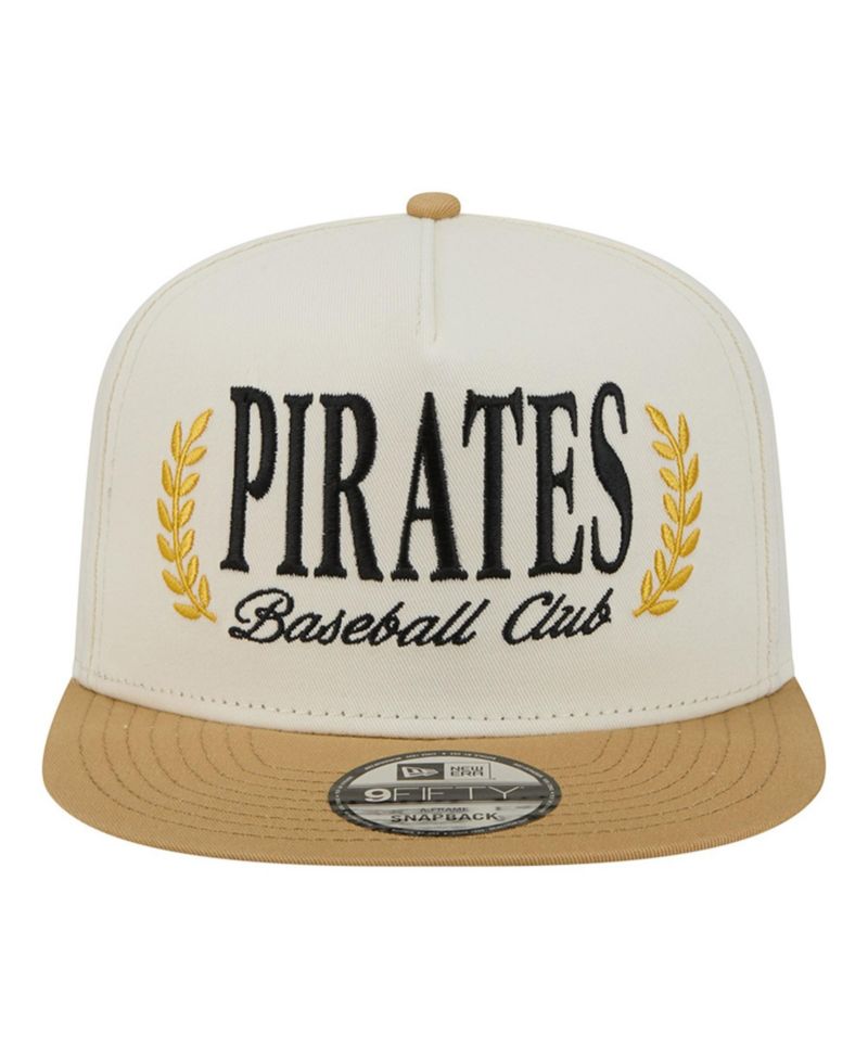 Men's Cream Pittsburgh Pirates Club 9FIFTY A-Frame Snapback Hat