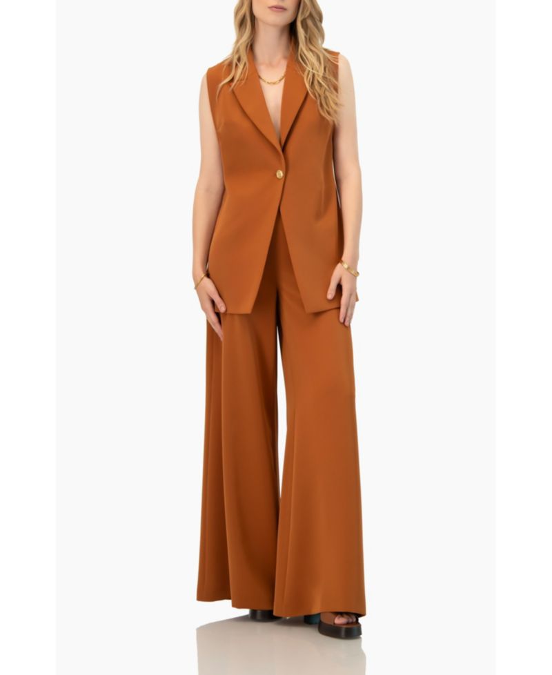 Women's Single-Button Tailored Vest