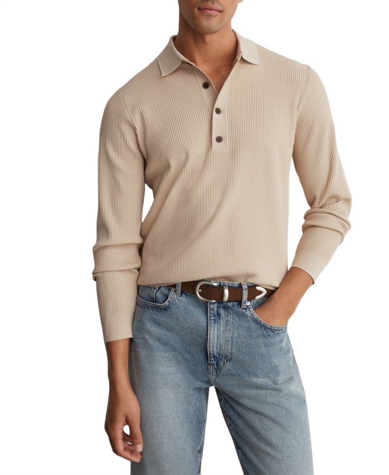 Men's Admiral Ribbed Polo Shirt