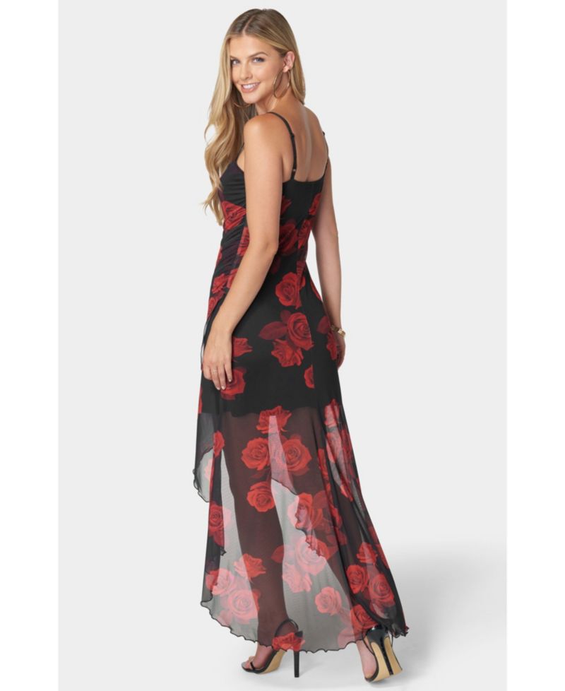 Women's Hi-Low Hem Wrap Tube Dress