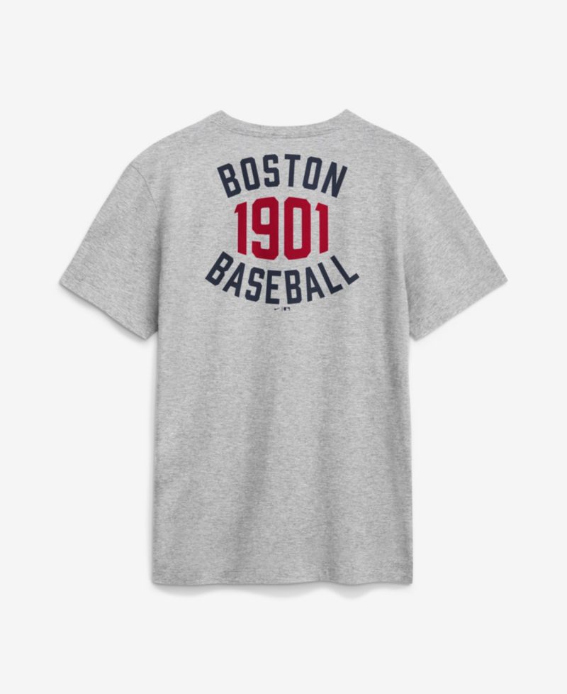 Men's Heather Gray Boston Red Sox Cooperstown 2-Hit T-Shirt