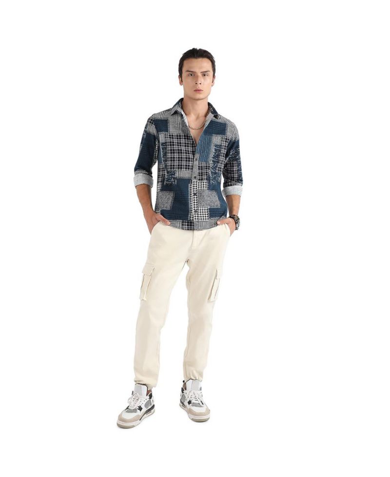 Men's Herringbone Block Shirt