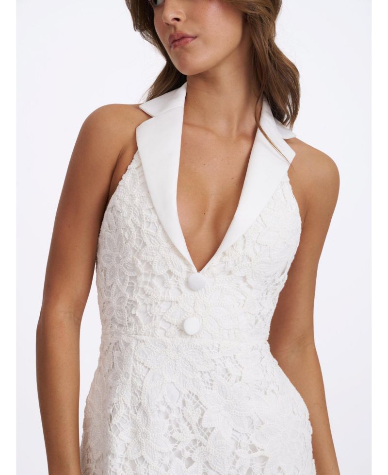 Women's Ignacia Halter A-Line Lace Dress