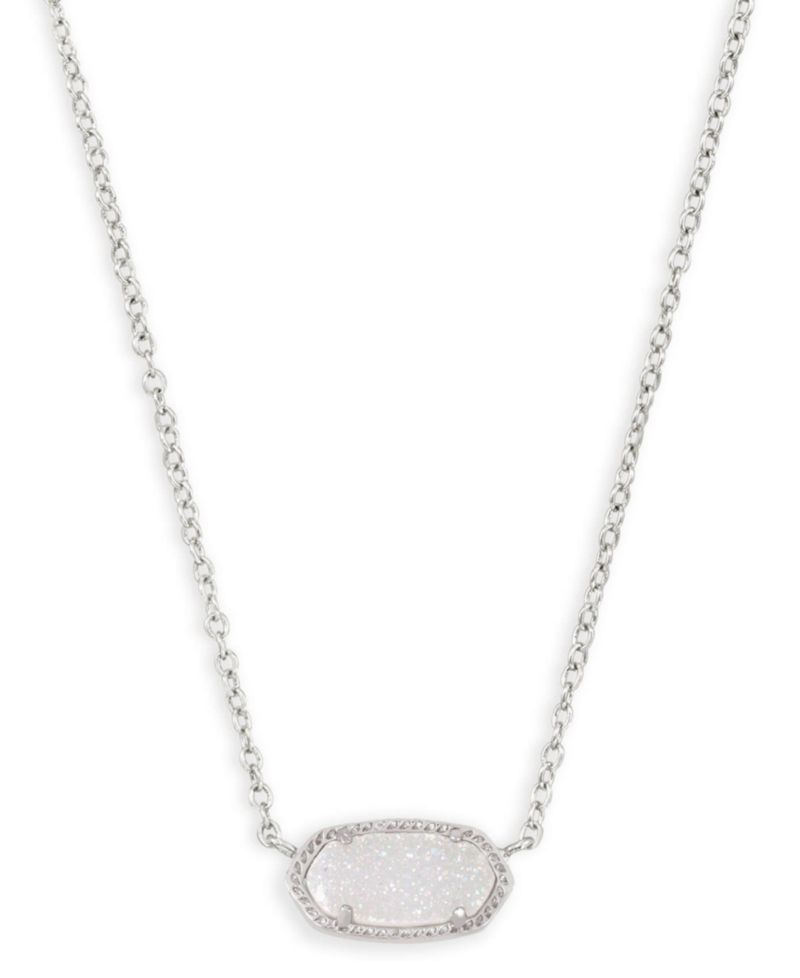 Elisa Imitation Pearl Silver-Tone Pendant Necklace