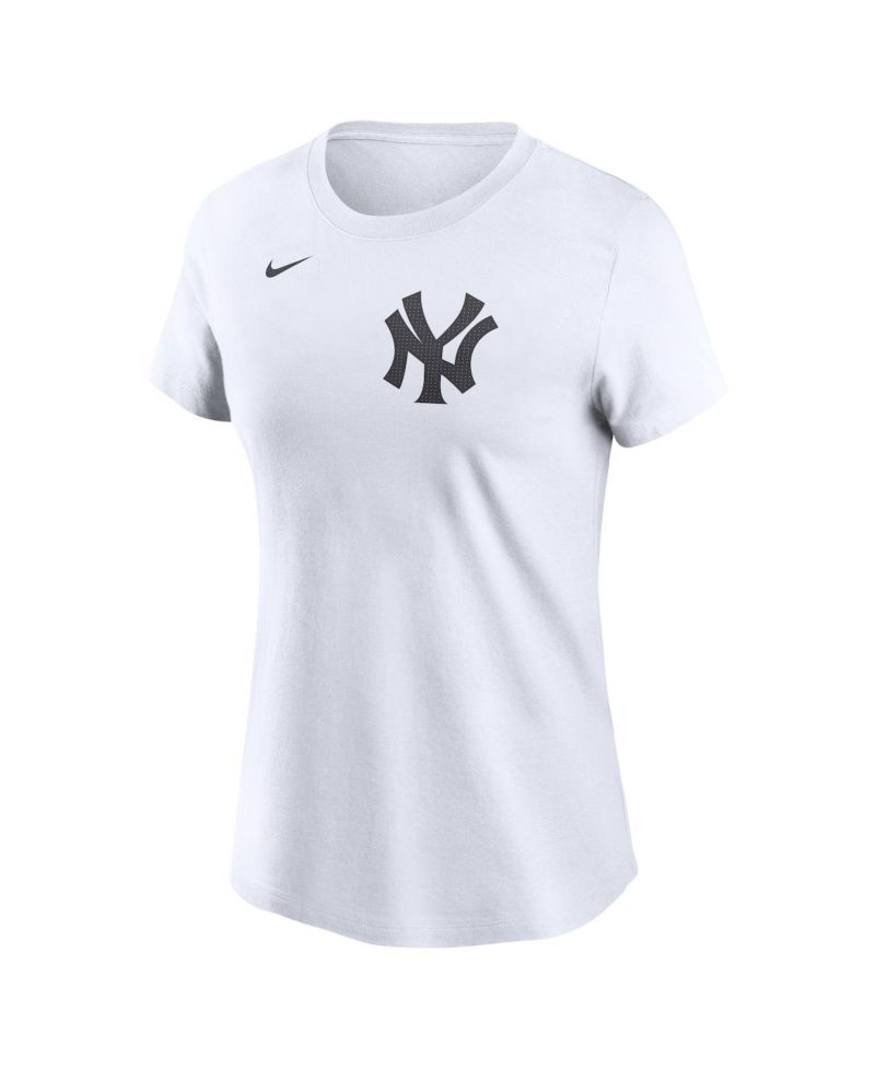 Women's Paul Goldschmidt White New York Yankees Cooperstown Collection Fuse Name & Number T-Shirt