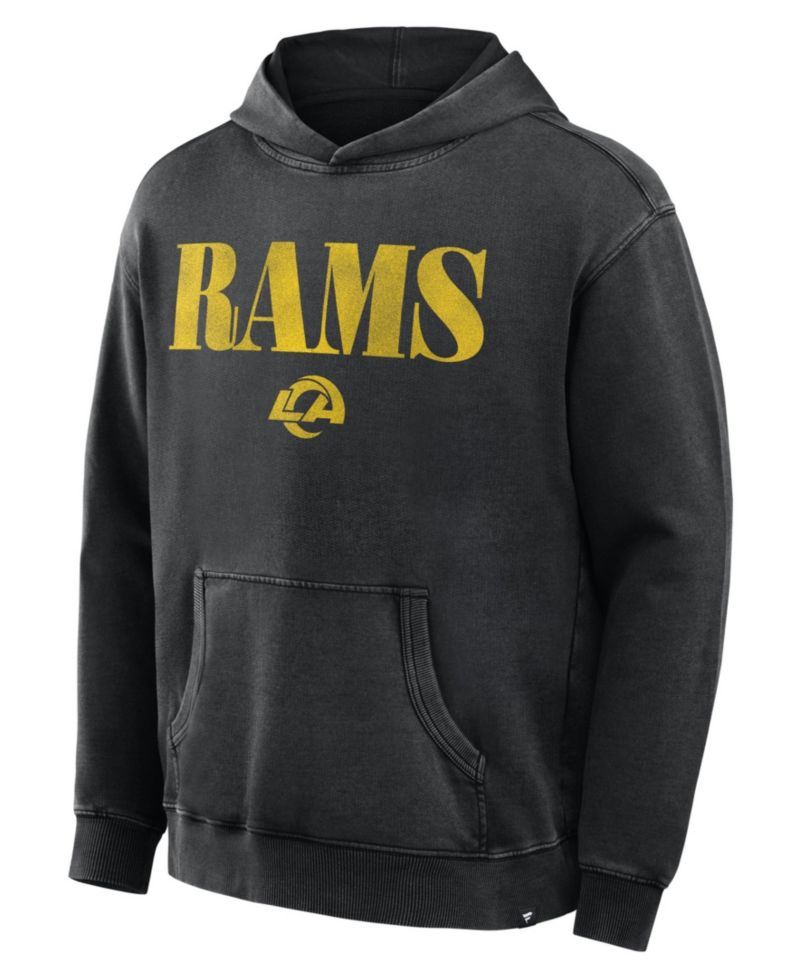 Men's Black Los Angeles Rams Relaxed Intense Rivalry French Terry Hoodie