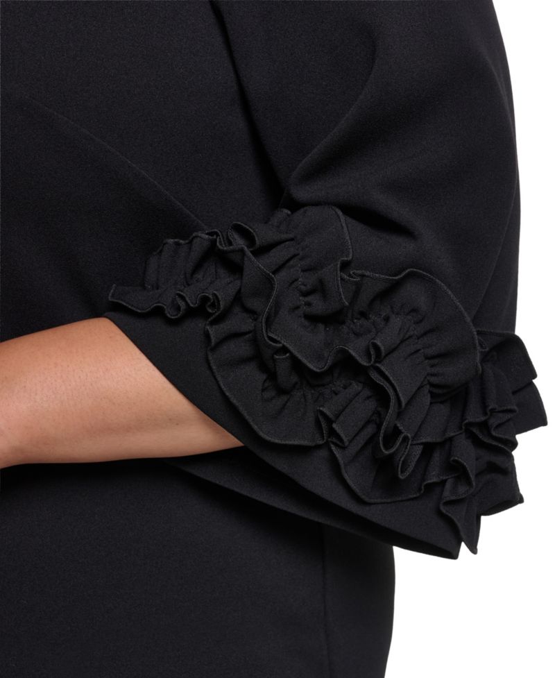 Plus Crew Neck Shift Dress