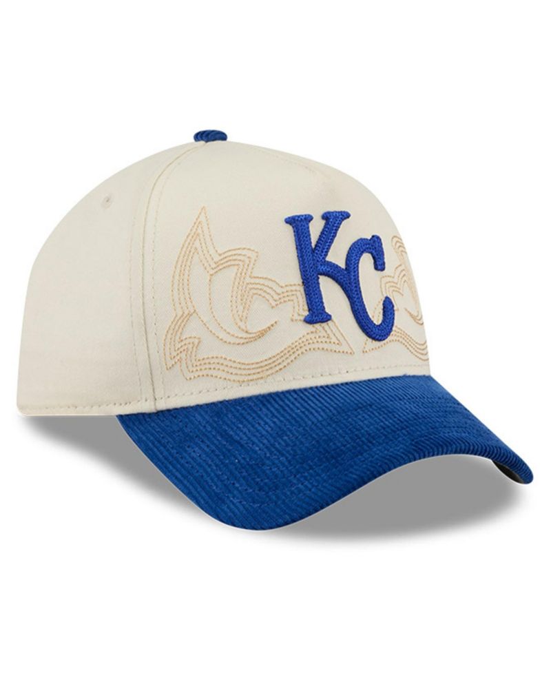Men's Stone Kansas City Royals Western Stitch 9FORTY A-Frame Adjustable Hat