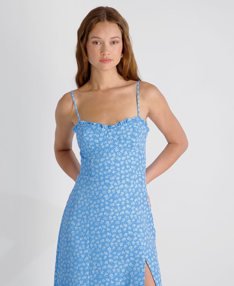 Women's Sleeveless Side Slit Midi Dress