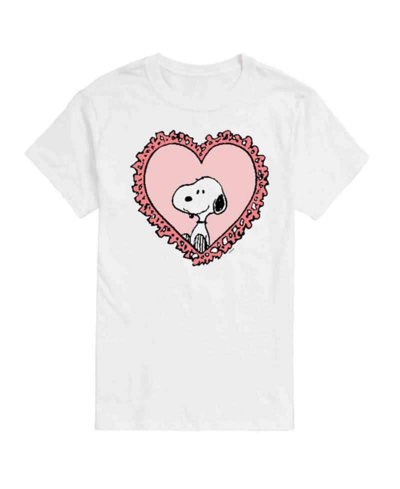 Men's Peanuts Snoopy Heart Short Sleeve T-Shirt