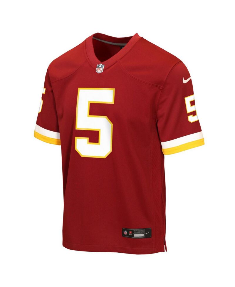 Big Boys and Girls Jayden Daniels Burgundy Washington Commanders Game Jersey