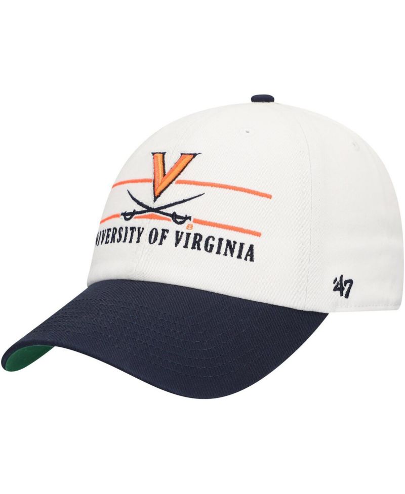 Men's White Virginia Cavaliers Gridiron Clean Up Adjustable Hat